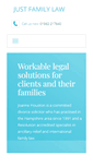 Mobile Screenshot of just-family-law.com