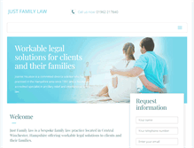 Tablet Screenshot of just-family-law.com